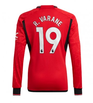 Manchester United Raphael Varane #19 Replica Home Stadium Shirt 2023-24 Long Sleeve